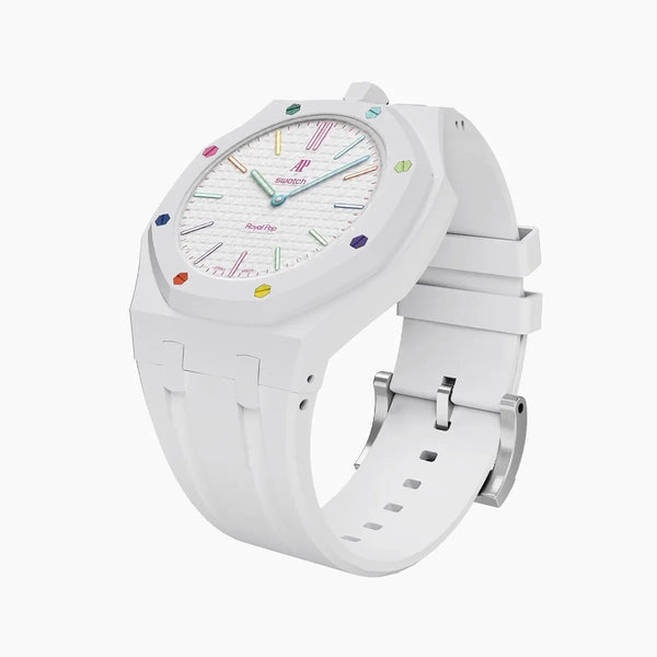 Swatch X AP Royal pop -white