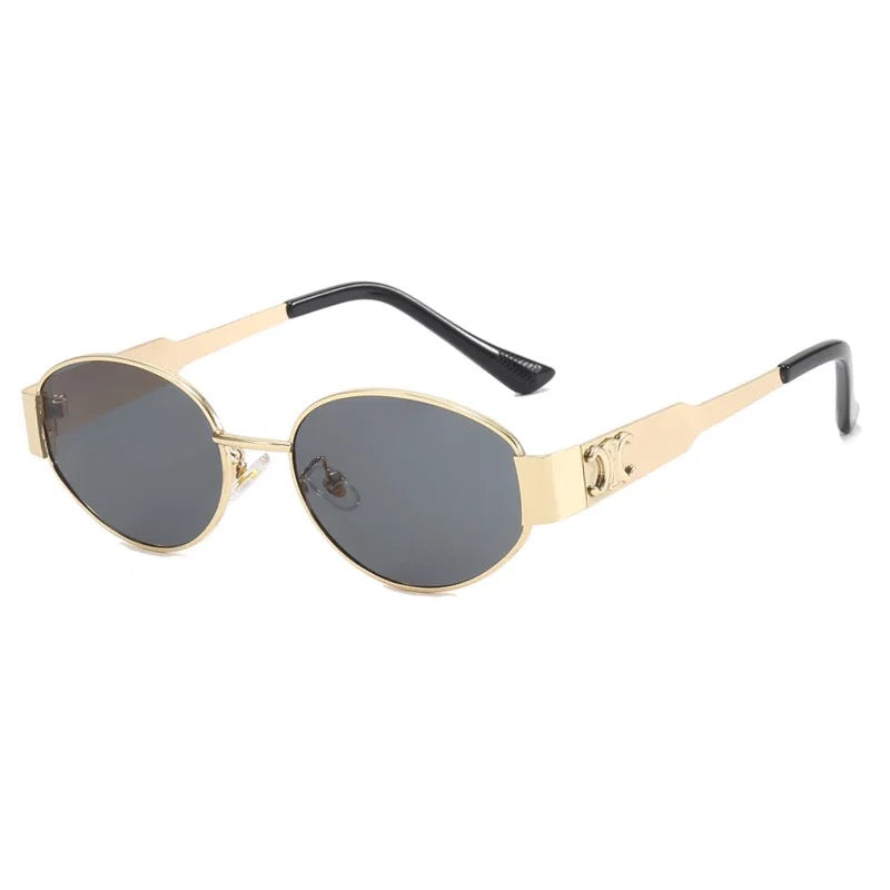 CELINE EYEWEAR
Triomphe Metal 01 oval sunglasses