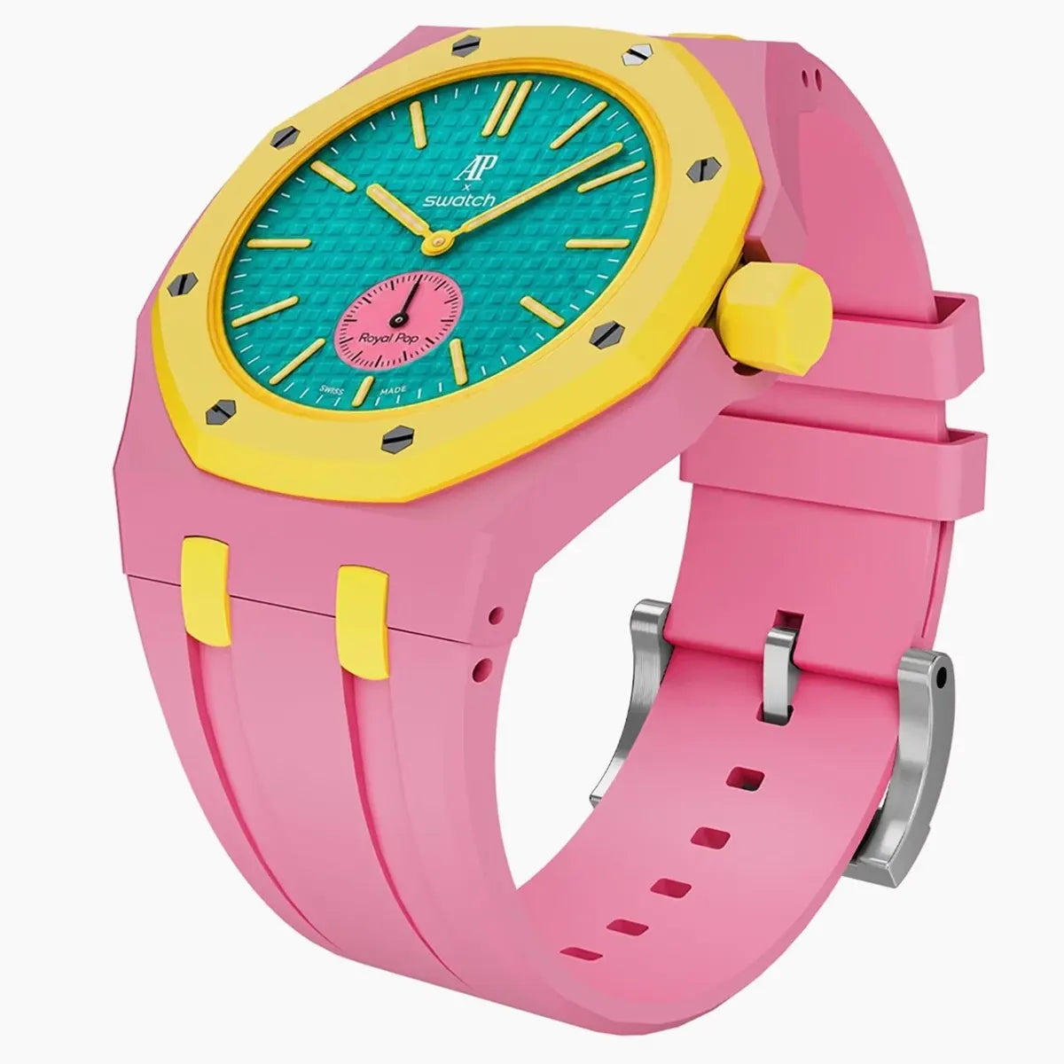 Swatch X AP Royal pop - otg roz pink yellow