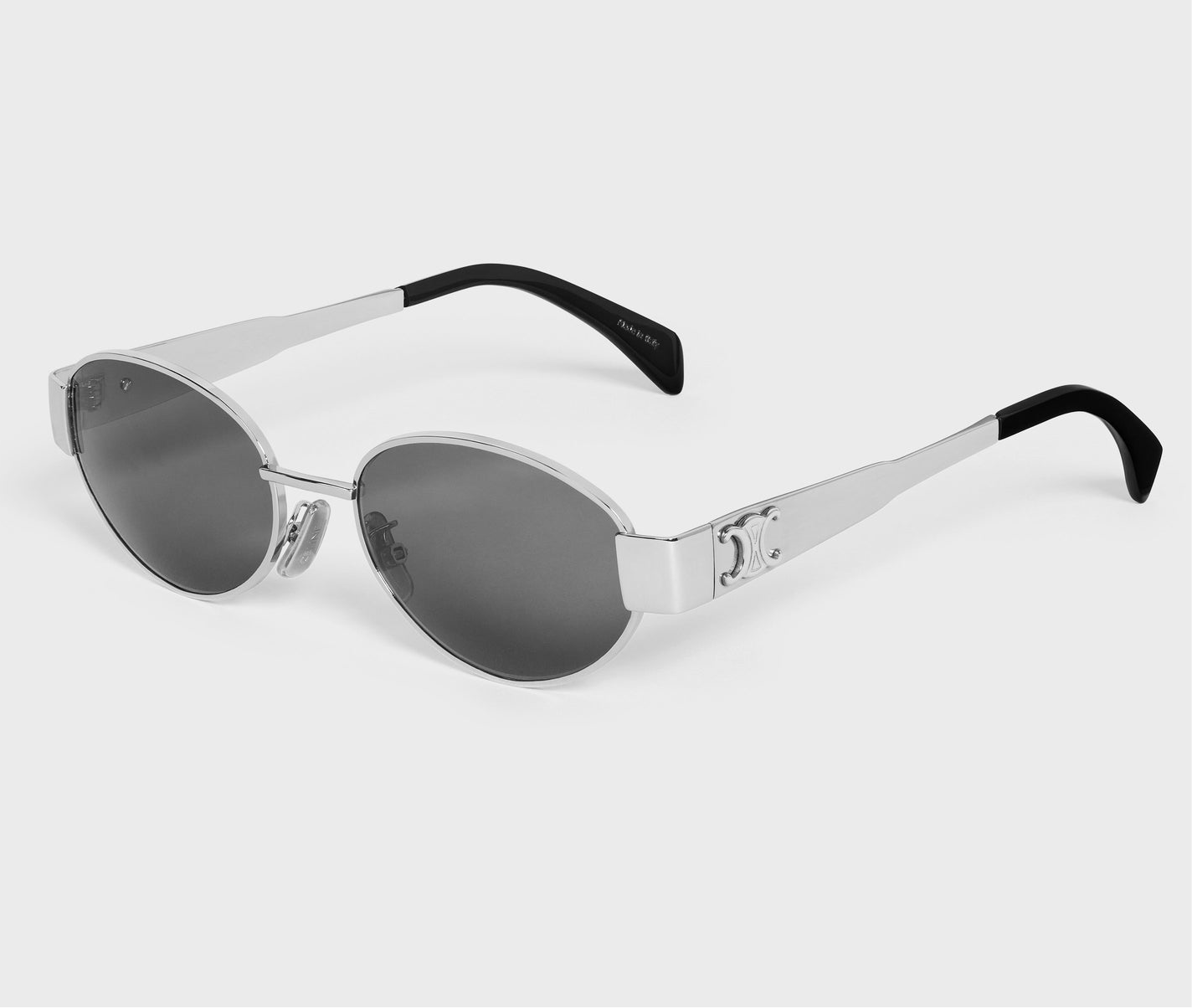 CELINE EYEWEAR
Triomphe Metal 01 oval sunglasses