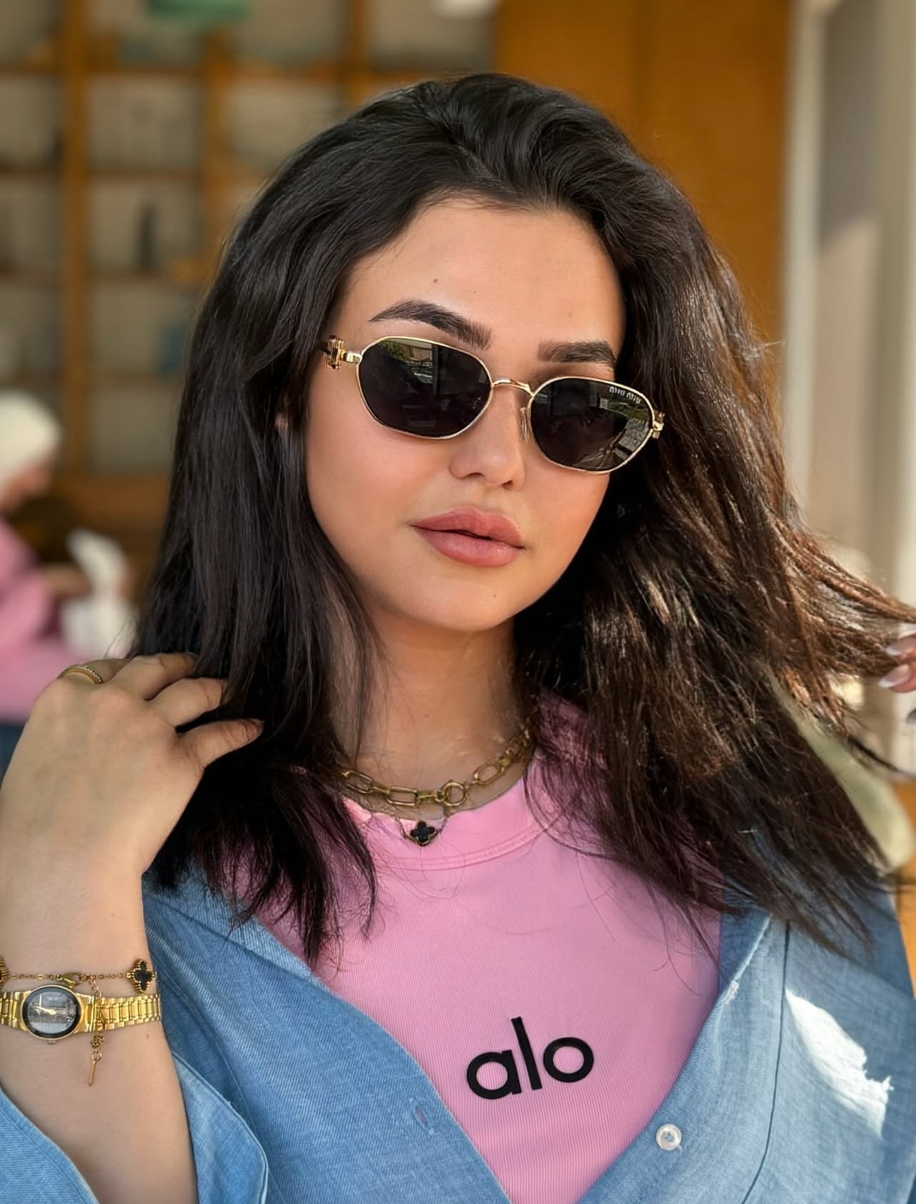 Miu Miu Logo oval-frame