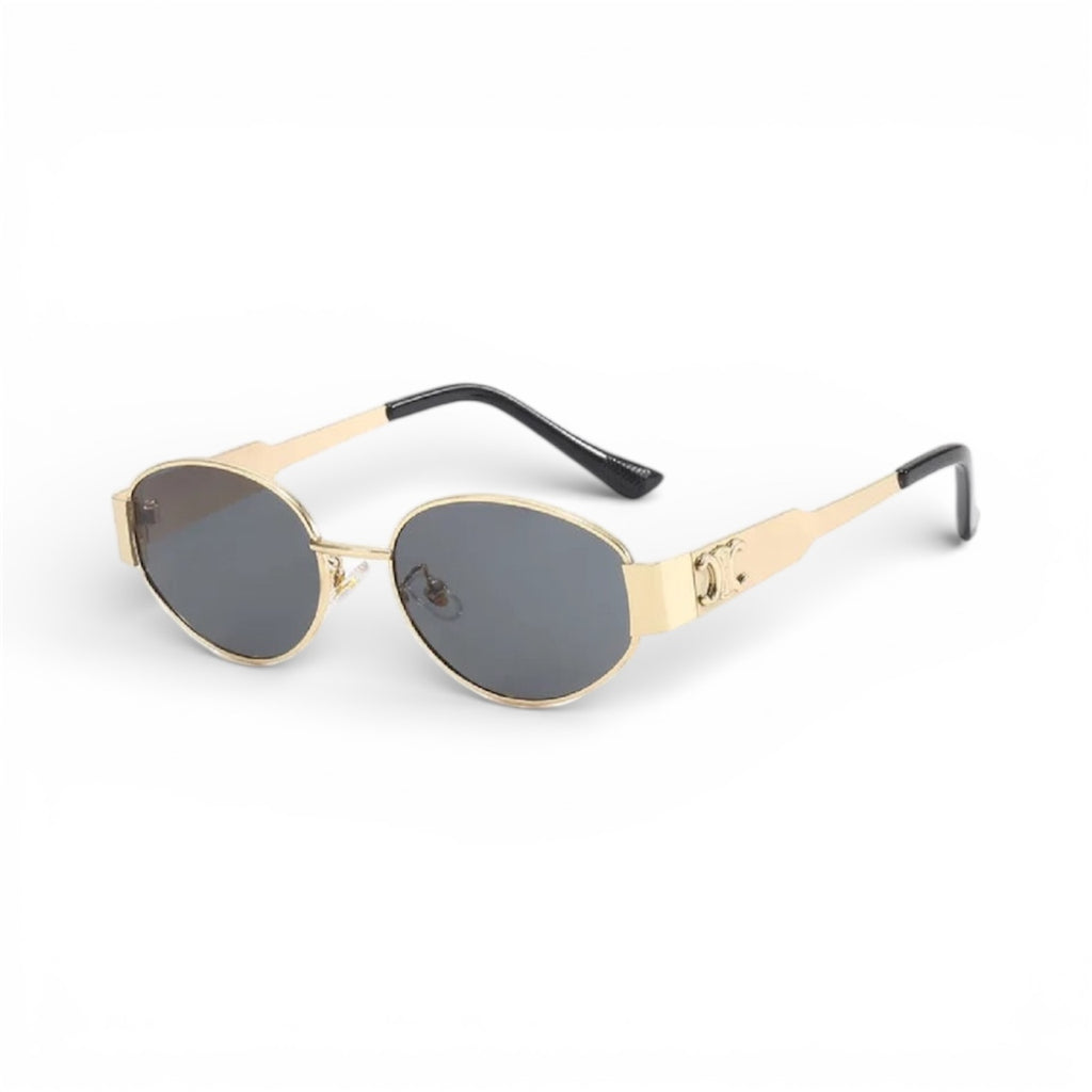 CELINE EYEWEAR
Triomphe Metal 01 oval sunglasses