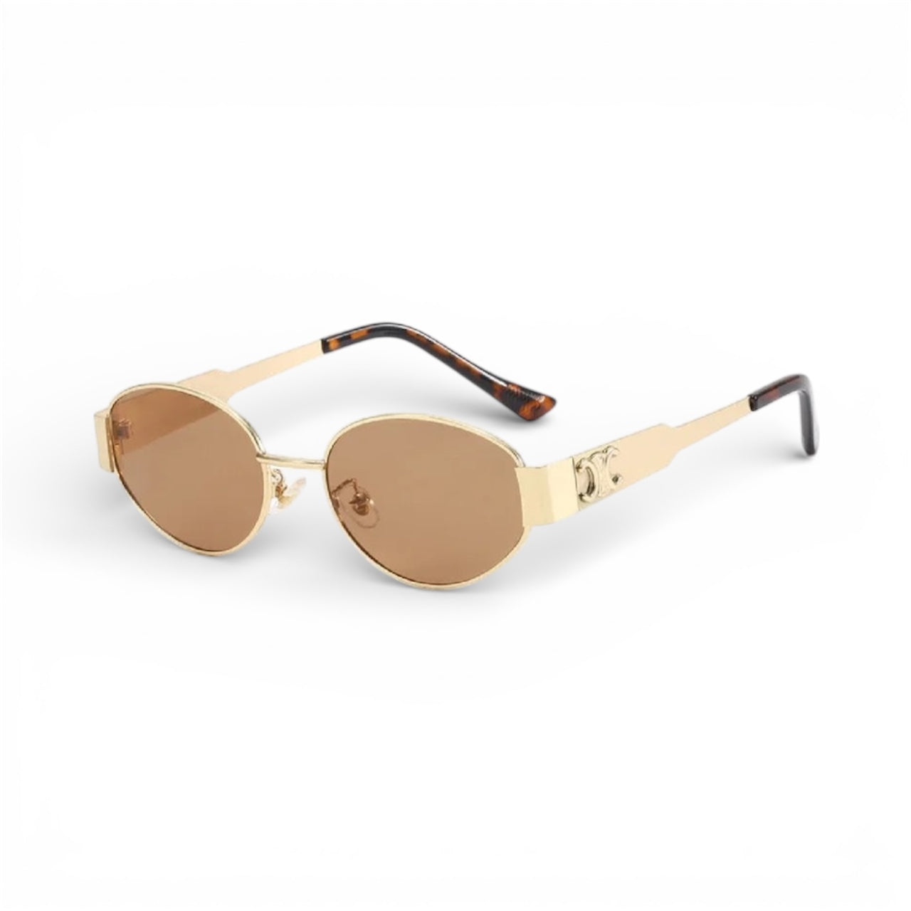 CELINE EYEWEAR
Triomphe Metal 01 oval sunglasses